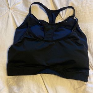 Gap Maternity low impact nursing sports bra. 2 pack Black/Navy Blue
